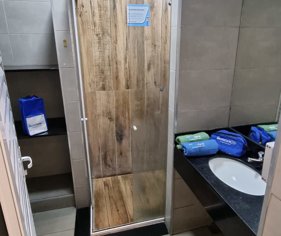 Individual shower cabins